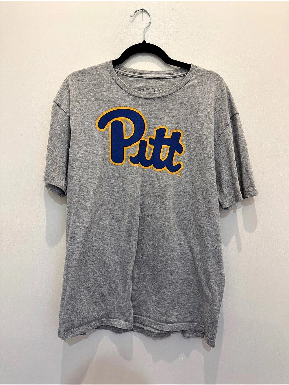 Pitt Graphic Tee in Gray Size Large